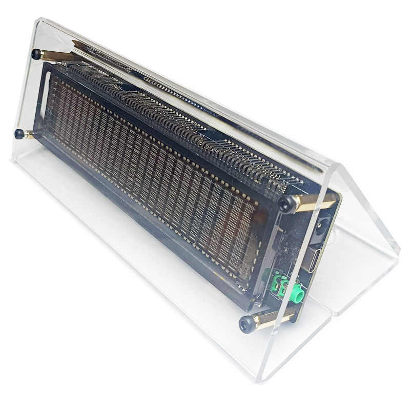 VFD2517 Music Spectrum Clock — Triple-Prism Desktop